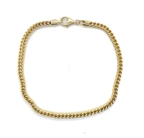 14k Yellow Gold 8.5" Franco Box Link Bracelet 6.0 Grams 3.0 MM