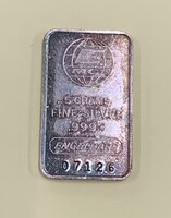  Scarce Engelhard 5 Gram Silver Bar - no more than 15,000 made!