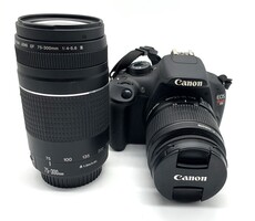 Canon EOS rebel T5 with 18-55 mm & 75-300mm Lens 